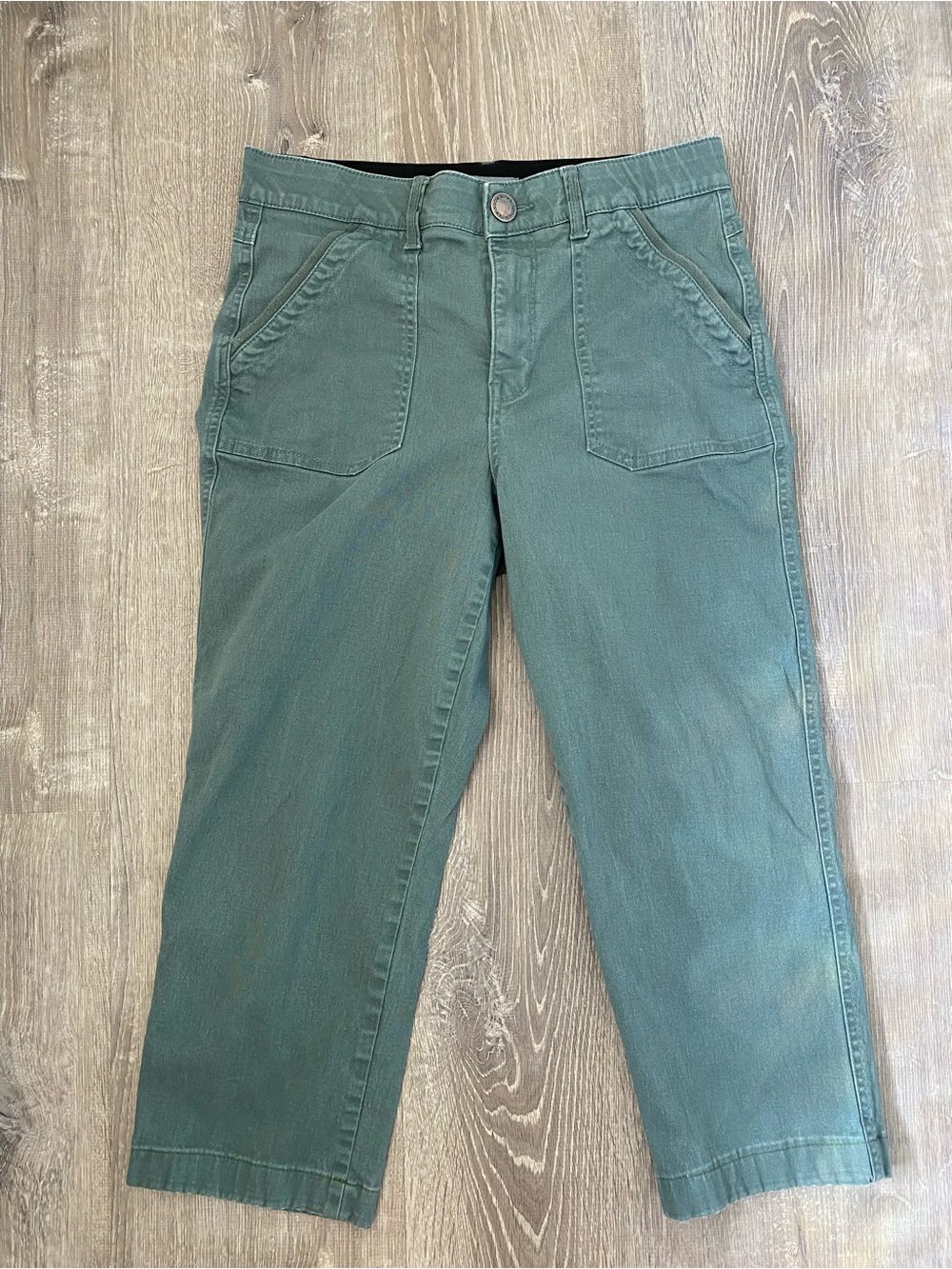 Wit & Wisdom green Crop Utility Pants